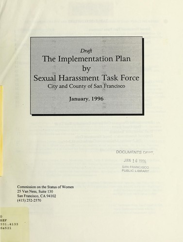 Cover for The implementation plan