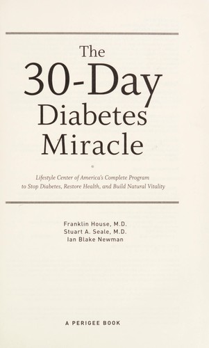 Cover for The 30-day diabetes miracle