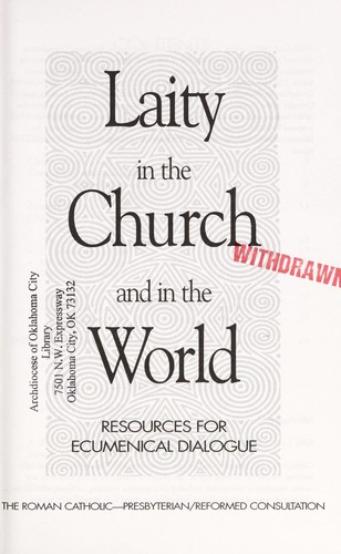 Cover for Laity in the church and in the world