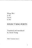 Cover for Wang Wei, Li Po, Tu Fu, Li Ho