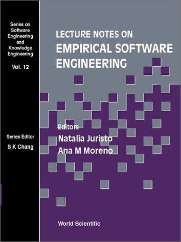 Cover for Lecture notes on empirical software engineering