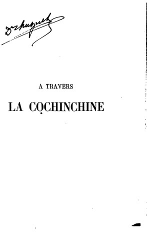 Cover for À travers la Cochinchine