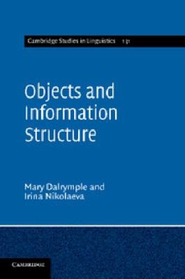 Cover for Objects and Information Structure Cambridge Studies in Linguistics
