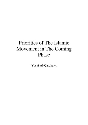 Cover for Priorities of the Islamic movement in the coming phase