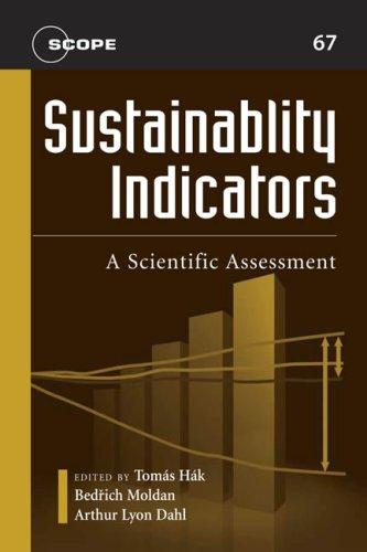 Cover for Sustainability Indicators