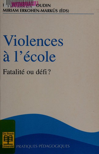Cover for Violences à l'école