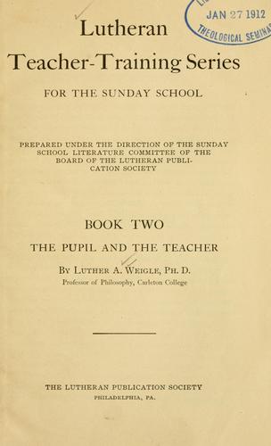 Cover for The pupil and the teacher