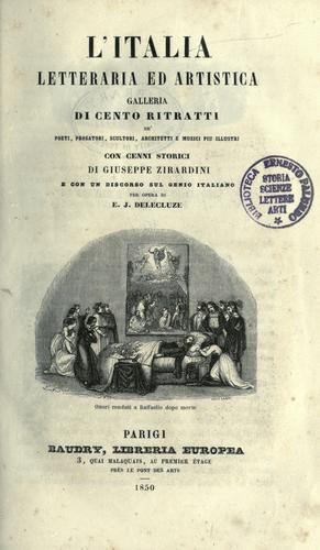 Cover for Italia letteraria ed artistica