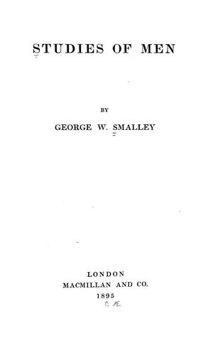Cover for Studies of men