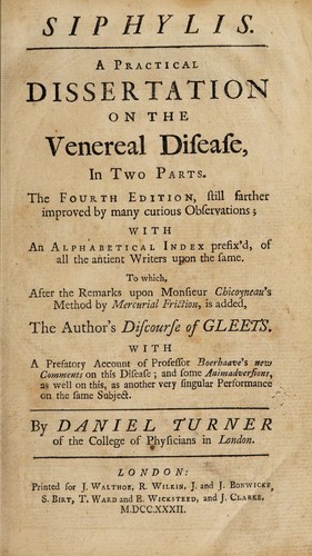 Cover for Syphilis. A practical dissertation on the venereal disease ...