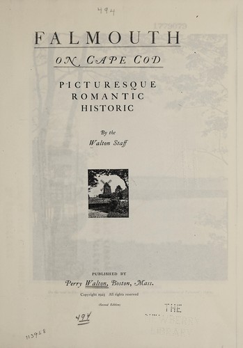 Cover for Falmouth on Cape Cod