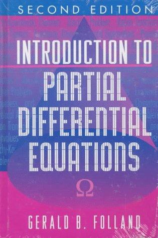 Cover for Introduction to partial differential equations