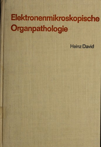 Cover for Elektronenmikroskopische Organpathologie