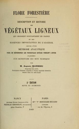 Cover for Flore forestière