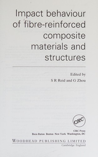 Cover for Impact behaviour of fibre-reinforced composite materials