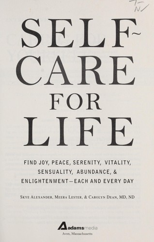 Cover for Self-care for life