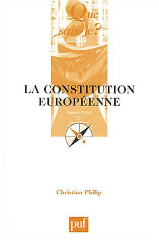 Cover for La Constitution européenne