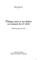 Cover for Afrique noire et son théâtre au tournant du XXe siècle