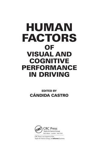 Cover for Human factors of visual and cognitive performance in driving