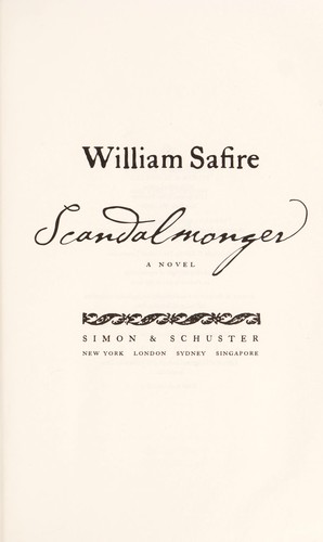 Cover for Scandalmonger