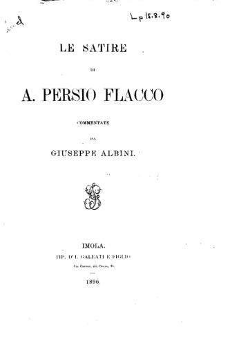Cover for Le Satire