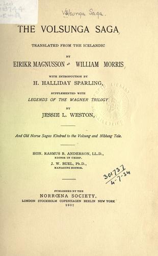 Cover for The Volsunga saga