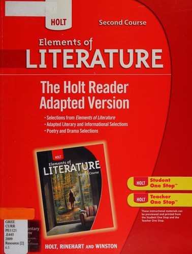 Cover for The Holt reader, adapted version