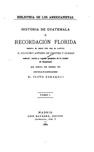 Cover for Historia de Guatemala