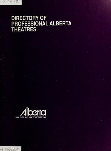 Cover for Directory of professional Alberta theatres
