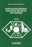 Cover for Acidification research