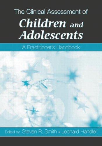 Cover for The Clinical Assessment of Children and Adolescents