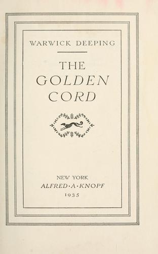 Cover for The golden cord.