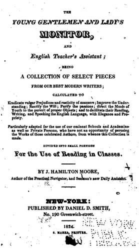 Cover for The Young Gentleman and Lady's Monitor, and English Teacher's Assistant: Being a Collection of ...