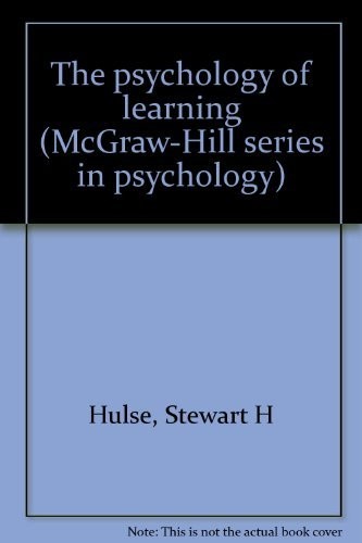 Cover for The psychology of learning