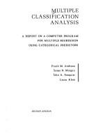 Cover for Multiple classification analysis