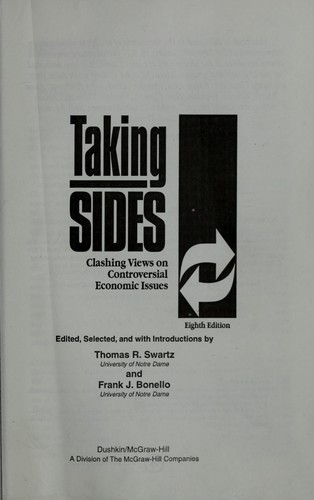 Cover for Taking sides.