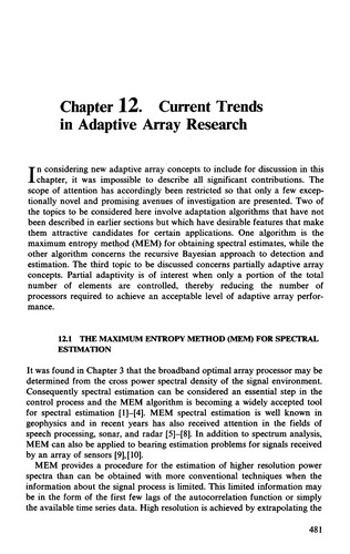 Cover for Introduction to adaptive arrays