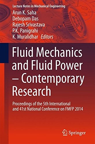 Cover for Fluid Mechanics and Fluid Power – Contemporary Research