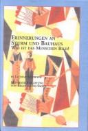 Cover for Erinnerungen an Sturm Und Bauhaus