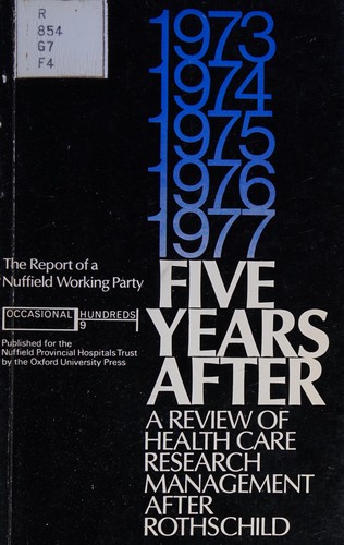 Cover for Five years after