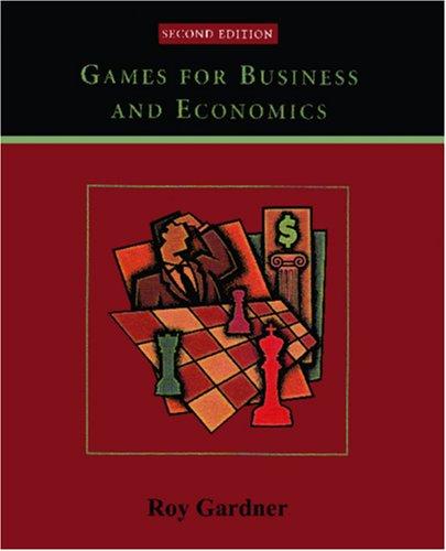 Cover for Games for business and economics