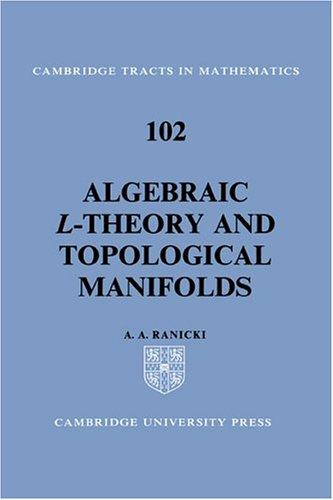 Cover for Algebraic L̲-theory and topological manifolds