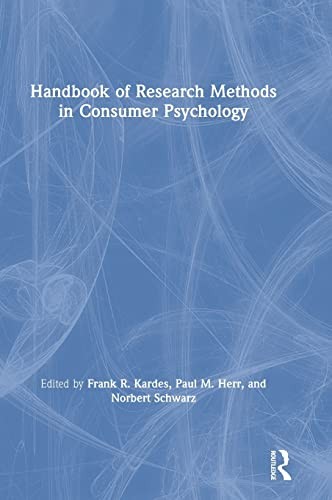 Cover for Handbook of Research Methods in Consumer Psychology