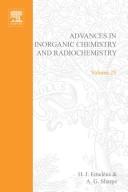 Cover for Advances in Inorganic Chemistry and Radiochemistry (Advances in Inorganic Chemistry)