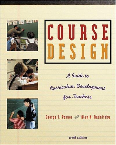 Cover for Course design