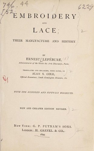 Cover for Embroidery and lace