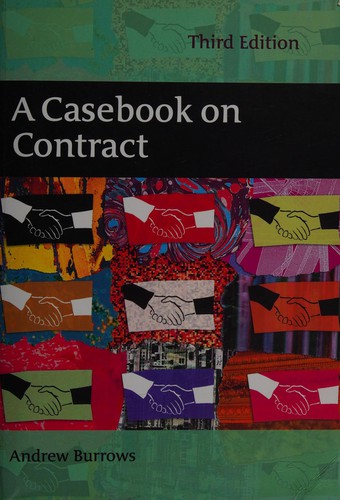 Cover for A casebook on contract