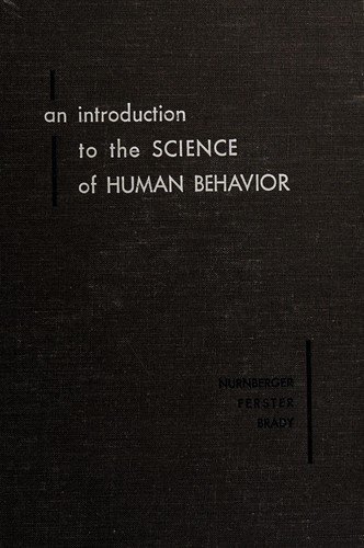 Cover for An introduction to the science of human behavior
