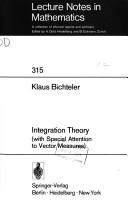 Cover for Integration theory (with special attention to vector measures)