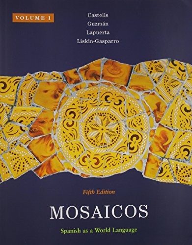 Cover for Mosaicos, Volume 1 with Student Activities Manual and Oxford Dictionary